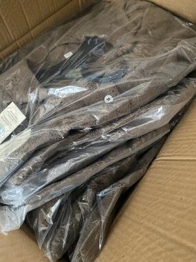 Box of 12 brown men’s shirts XL new with tag NWT